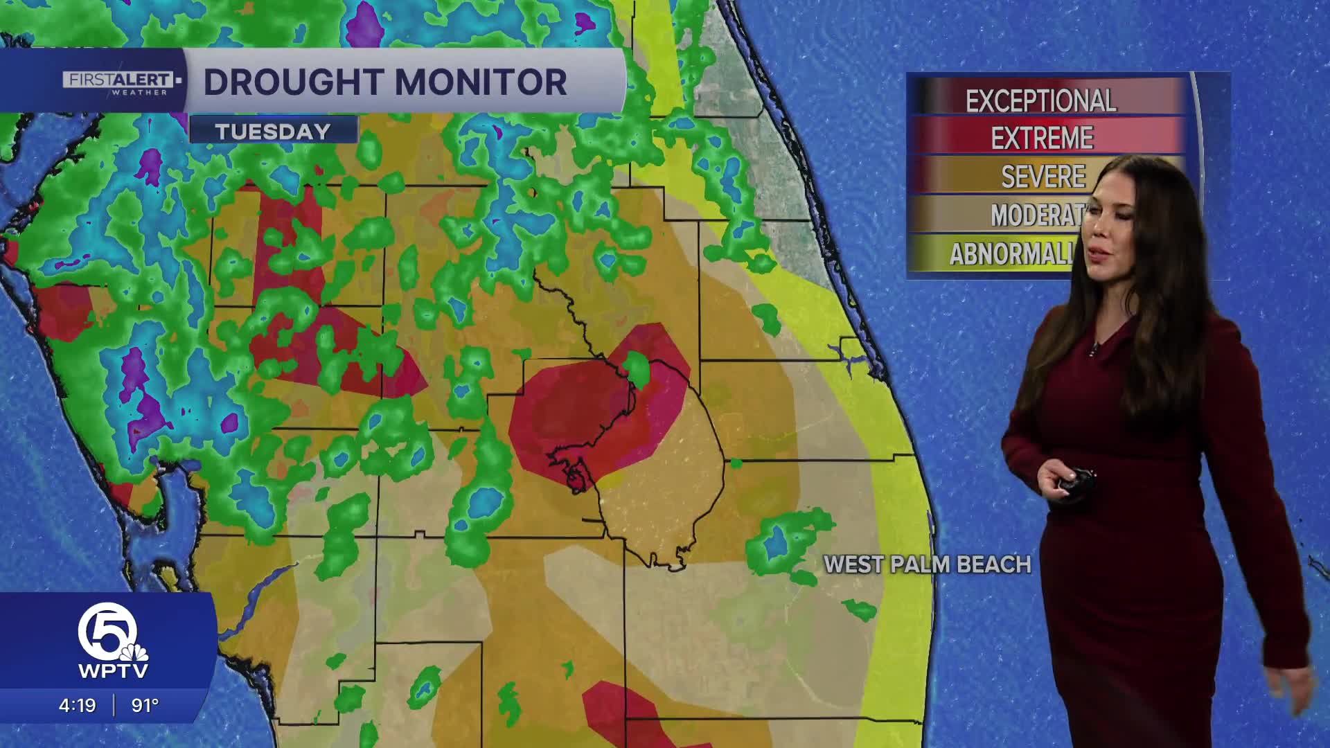 WPTV First Alert Weather forecast for evening of Tuesday, June 30, 2026