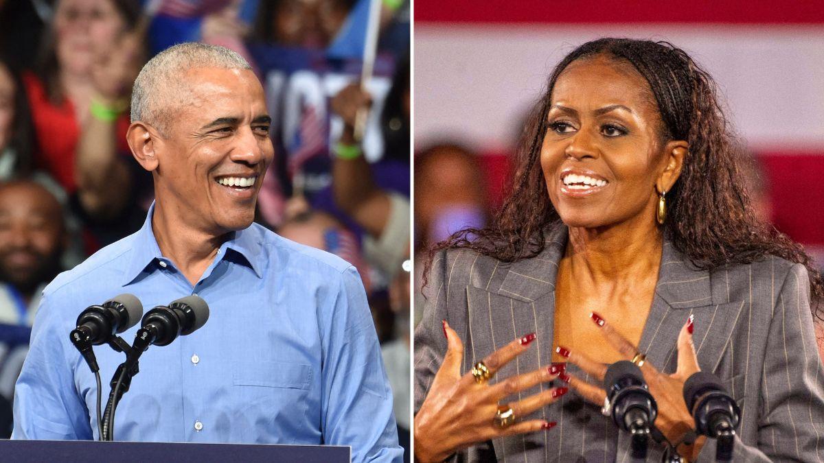 Barack and Michelle Obama get flirty while talking about new ...