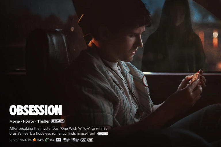 Apple TV lists ‘Obsession’ as unrated version, confusing horror fans ...