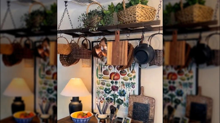 Ditch the pot rack: A more creative way to hang pots & pans from the ...