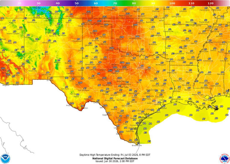 First look at the Fourth of July weather forecast shows hot, clear ...