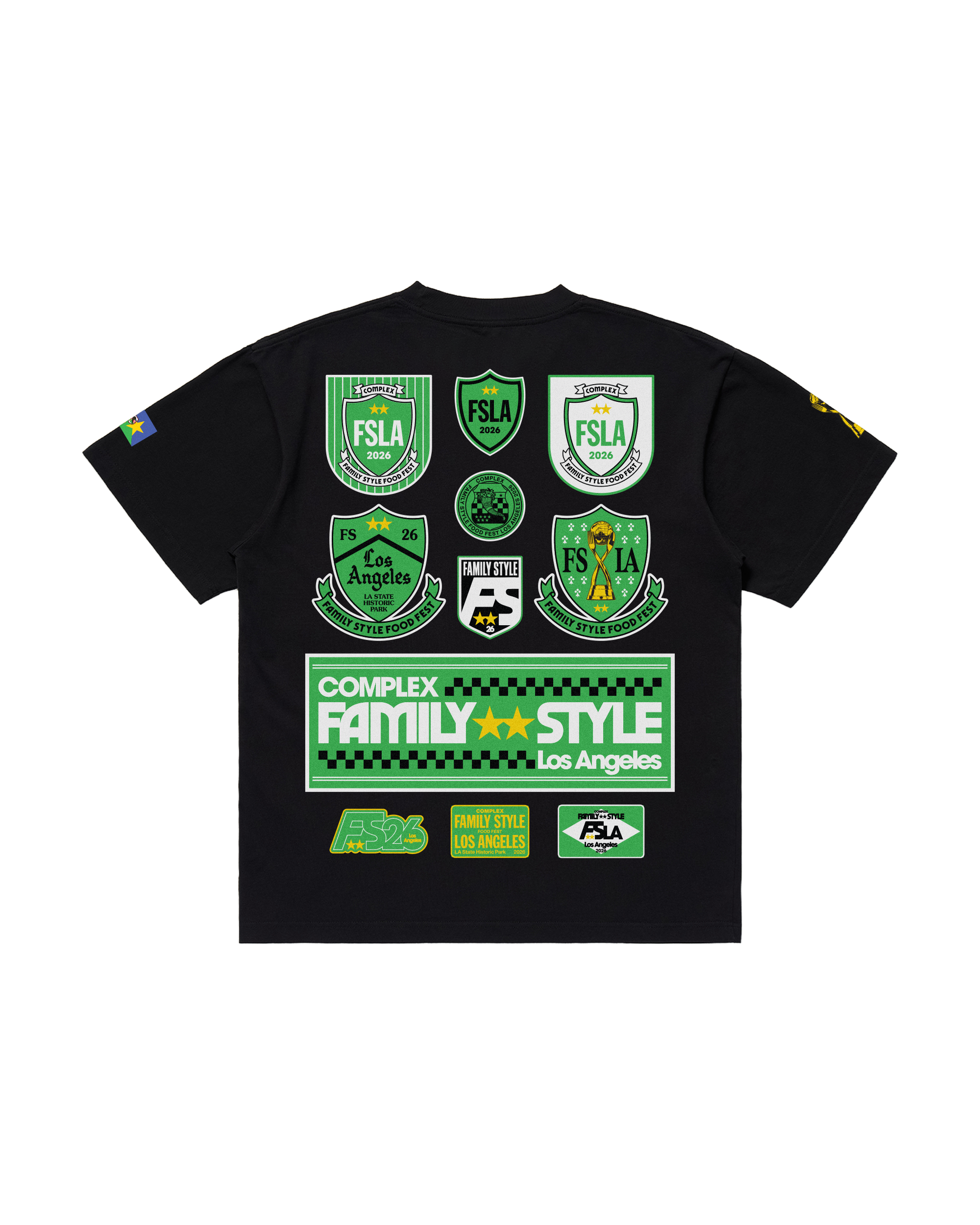 FAMILY STYLE LA x MERCH TEE (BLACK)