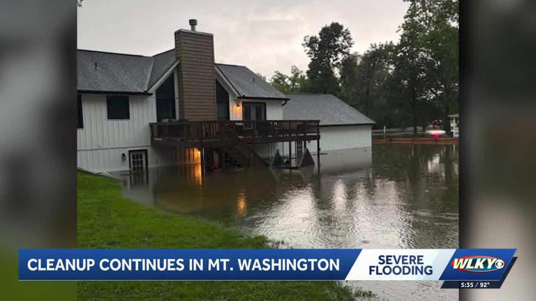 Mt. Washington families clean up after flooding damages homes, raises ...