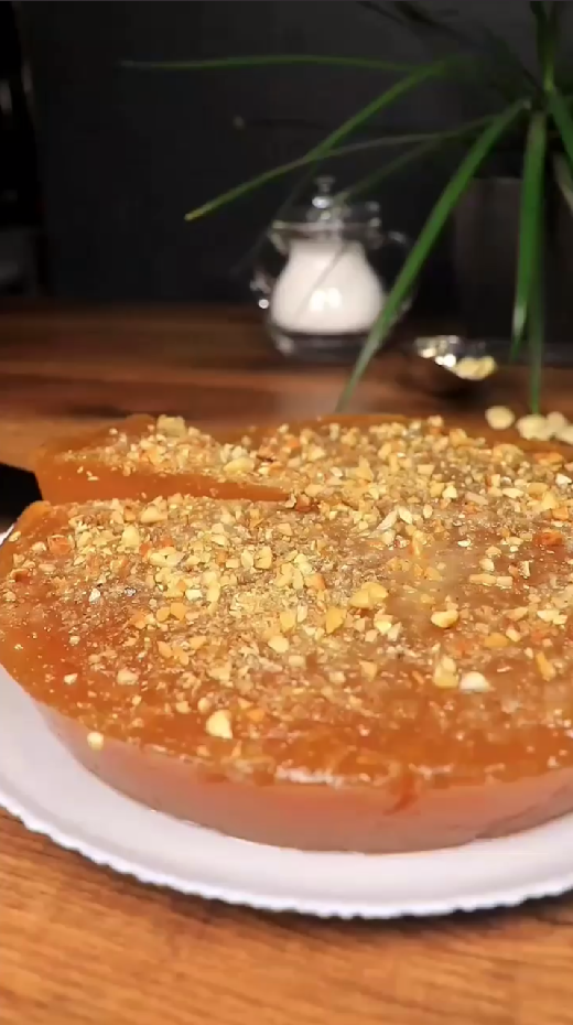 Traditional Greek halva Farsalon dessert recipe