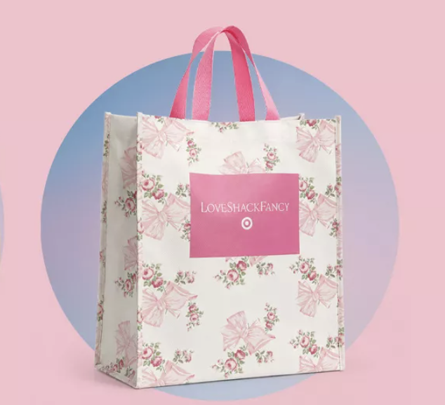 Target is giving away free LoveShackFancy totes this Sunday!