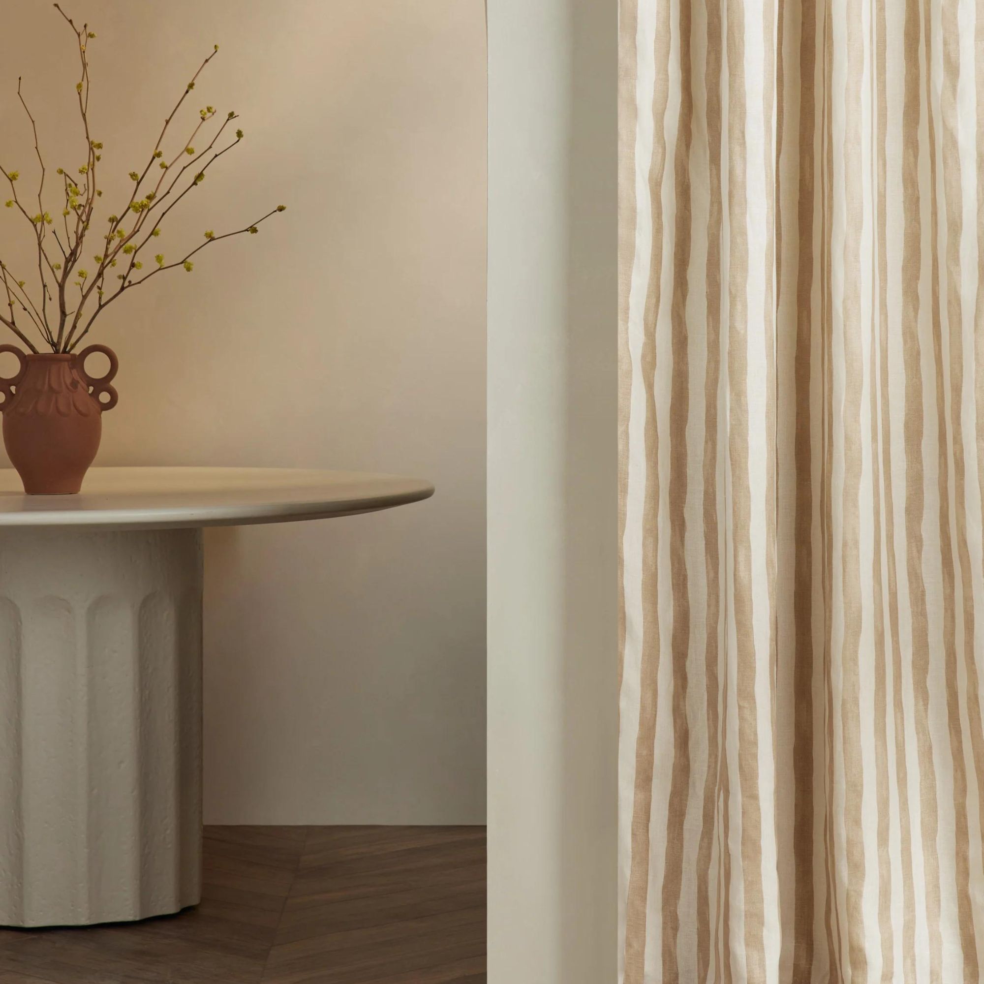Painterly Stripe Panel against a white wall.