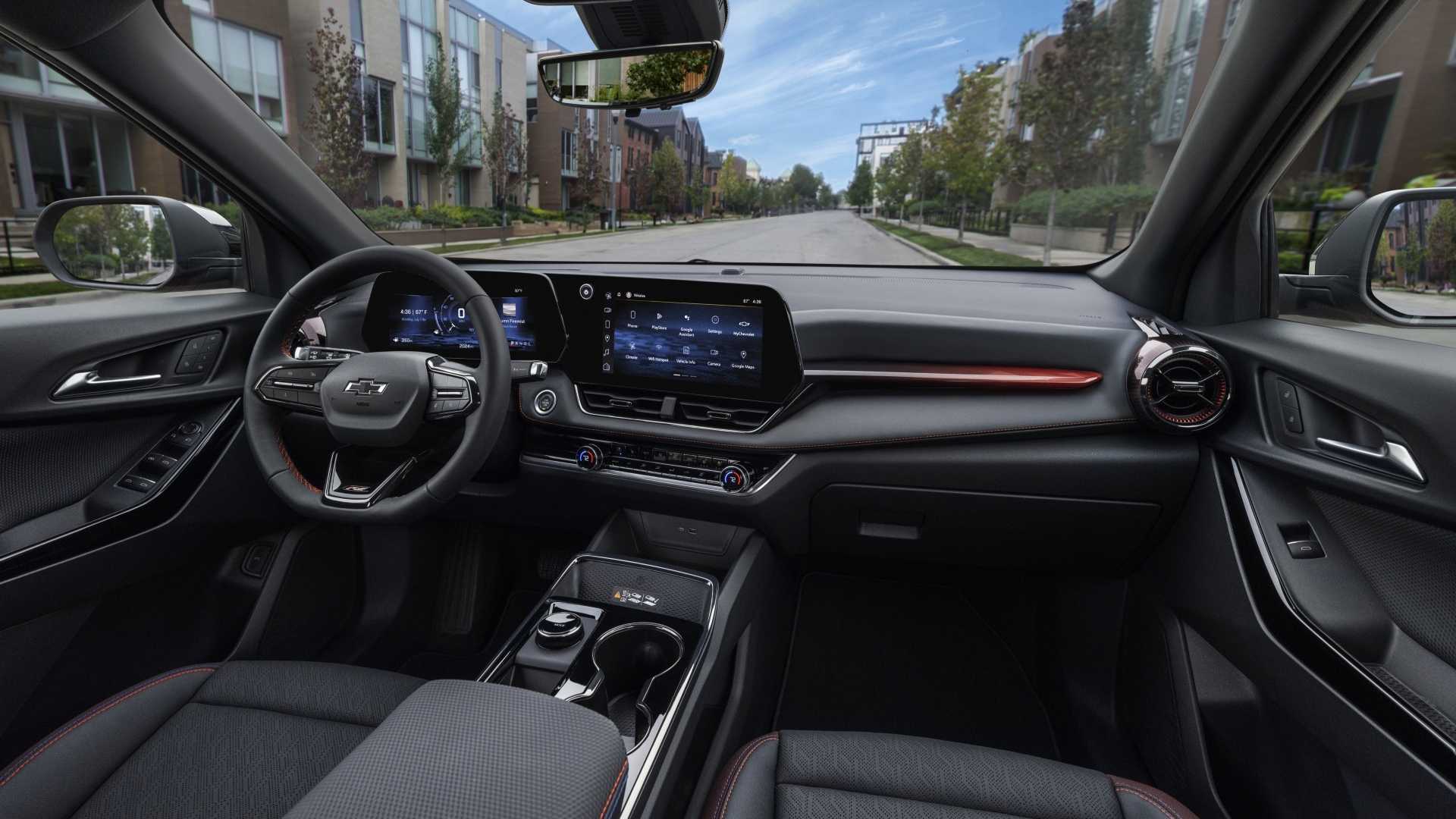Close up of the dashboard in a 2025 Chevrolet Equinox
