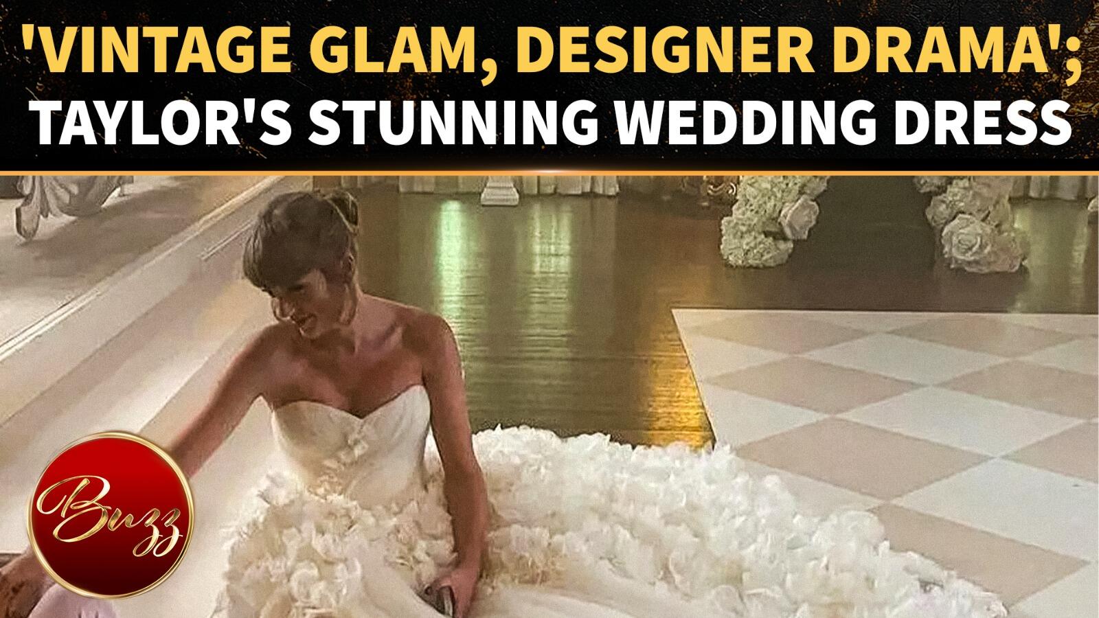 who will design taylor swift's wedding dress Taylor Swift's Wedding Dress Revealed: Singer Marries in Designer Gown