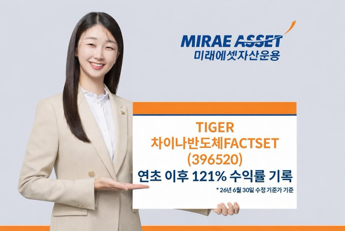미래에셋 ‘TIGER 차이나반도체FACTSET’, 국내 상장 중국투자ETF 중 연초이후 수익률 1위