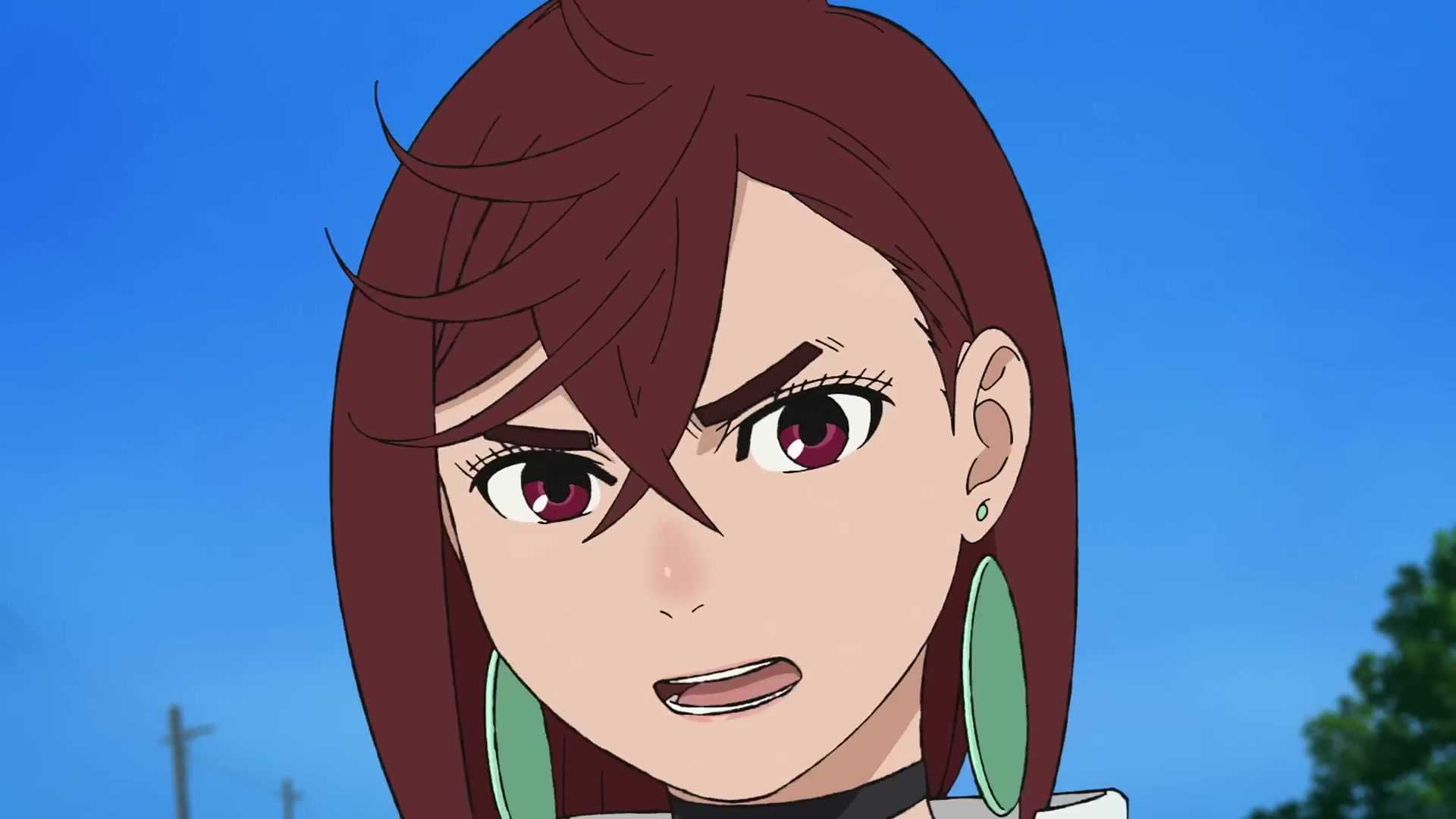 Dan Da Dan's Momo Ayase looking upset