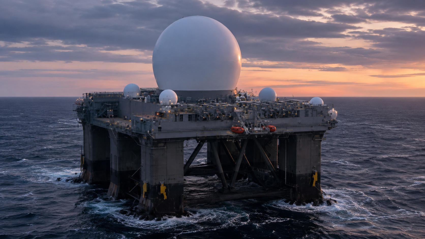 The sea radar giant watching missile launches from the Pacific