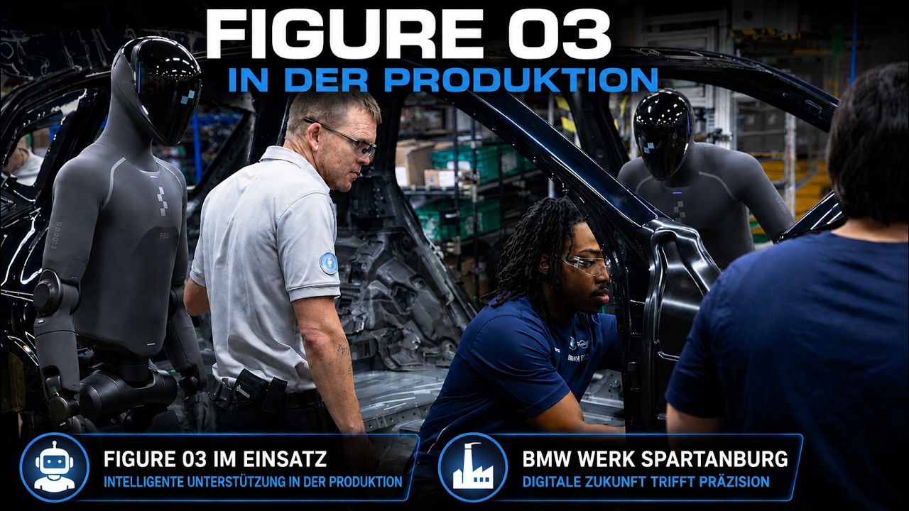 BMW Werk Spartanburg | Humanoider Figure 03 Roboter in der Produktion