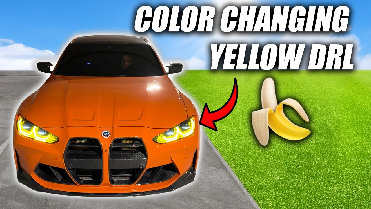 Installing color changing yellow DRLs on my BMW M3!