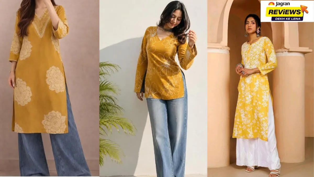 7 Stylish Yellow Kurti For Women To Brighten Up Your Ethnic Look (July ...