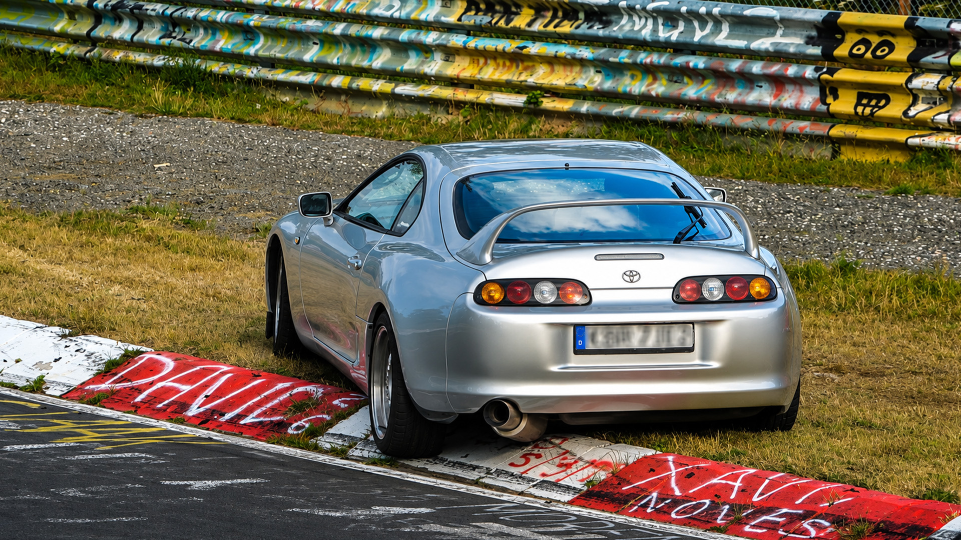 Fast Toyota Supra faces a scary track moment