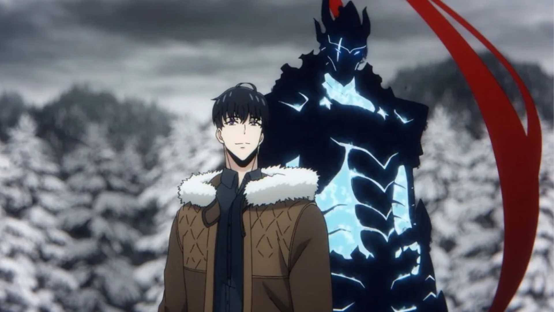 Sung Jinwoo appears with a shadow fighter in Solo Leveling Season 2