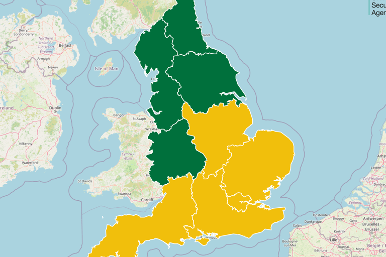 The UKHSA has issued new yellow heat health alerts lasting from midday on Saturday 4 July until 5pm on Wednesday 8 July (UKHSA)
