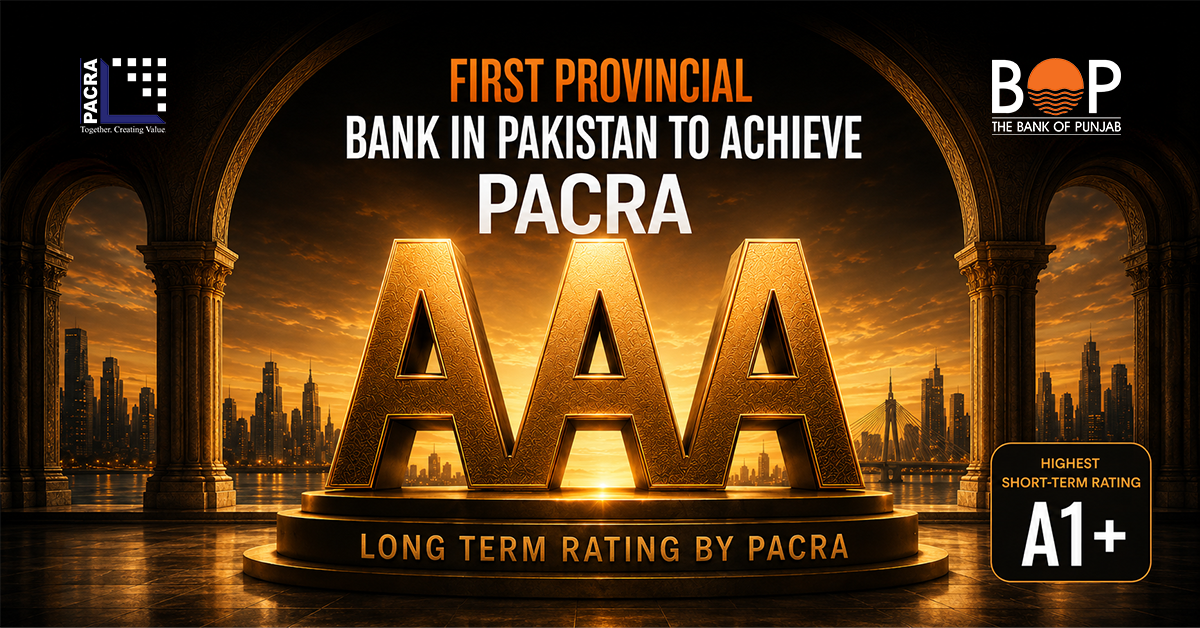 PACRA Upgrades The Bank of Punjab to AAA - the First and Only ...