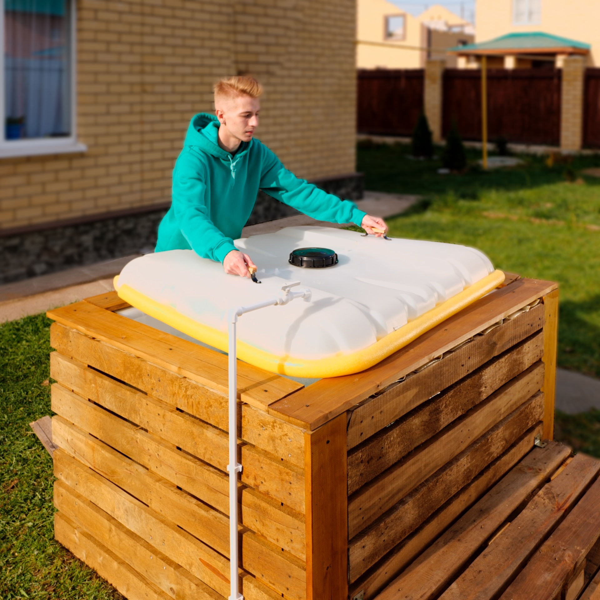 Transform your backyard with a stunning pallet pool that will amaze ...