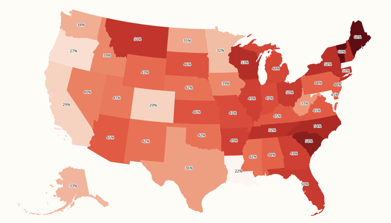Map shows where home prices have soared the most and least since COVID