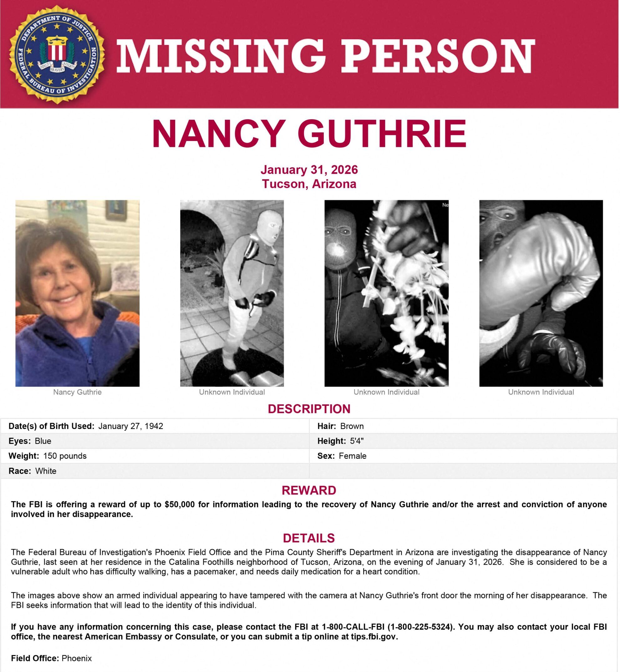 Nancy Guthrie update: FBI rules all ransom notes claiming to be from ...