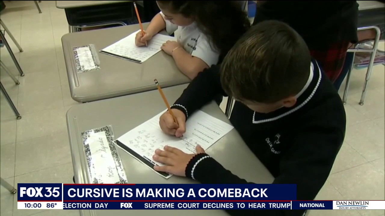 Cursive returns for Florida schools: A 'renewed focus'