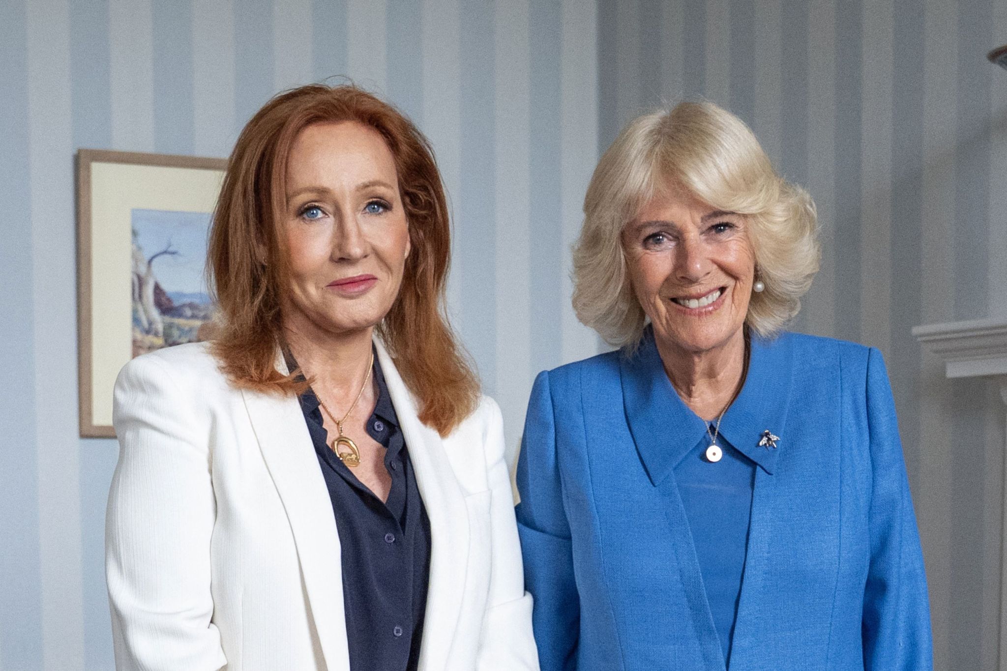 Queen Camilla photo with JK Rowling sparks backlash: controversy explained