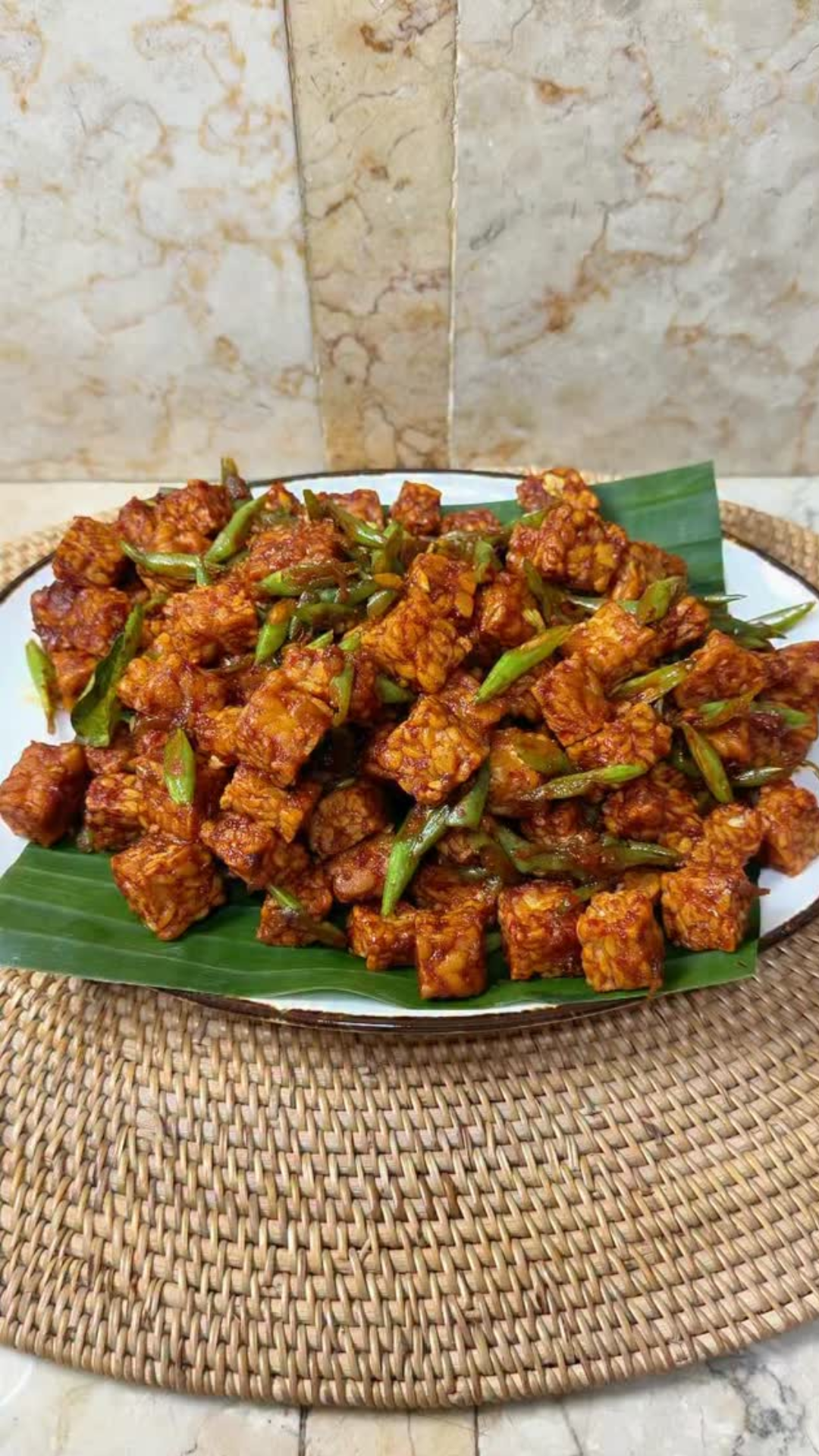 Sweet savory tempeh tempe orek simple home recipe