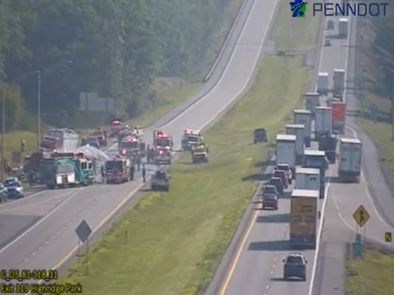 Vehicle fire shuts down stretch of I-81 in Schuylkill County
