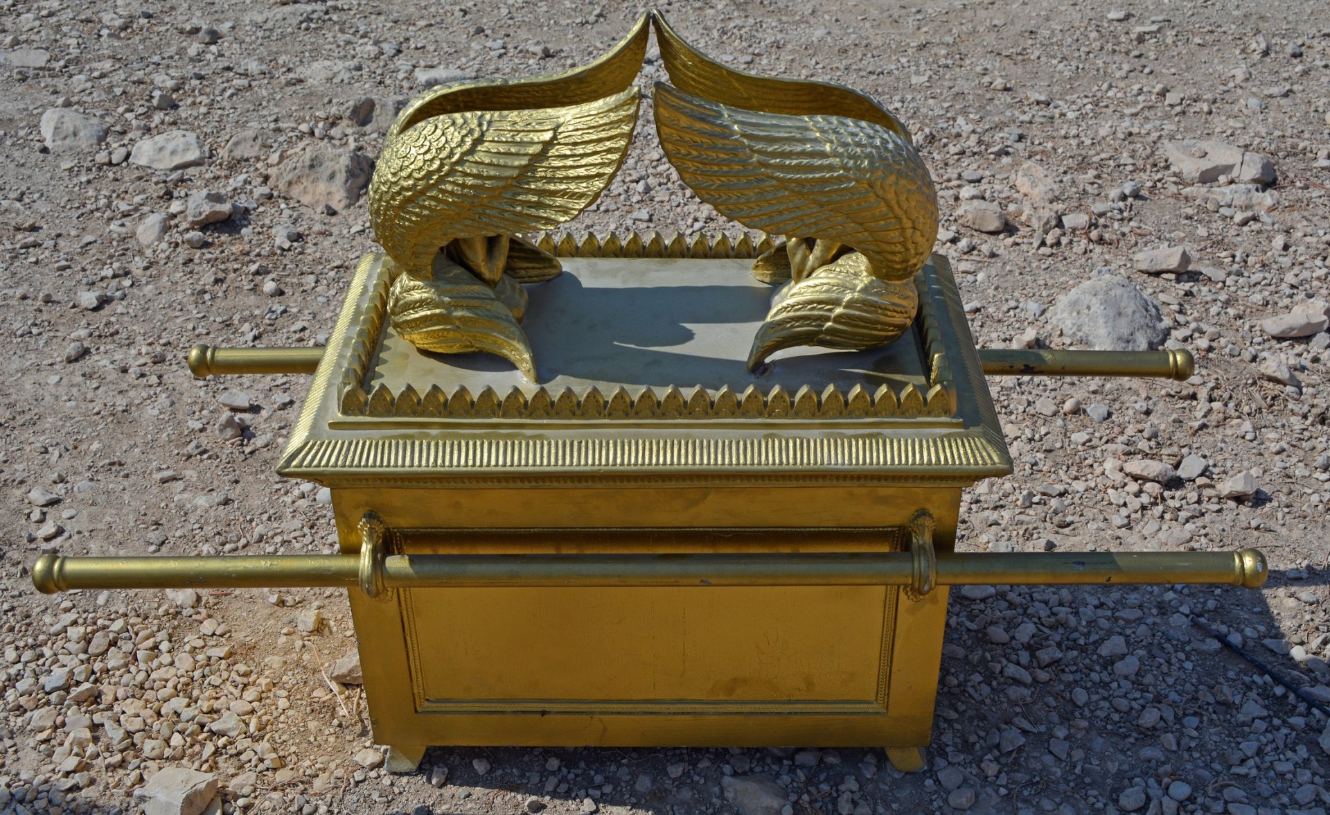 The Ark of the Covenant in the wilderness.