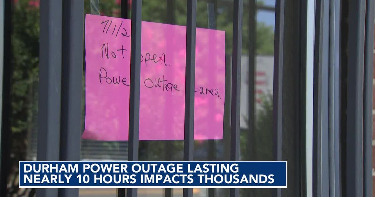 Large tree falls on power lines, causing thousands to lose power in Durham