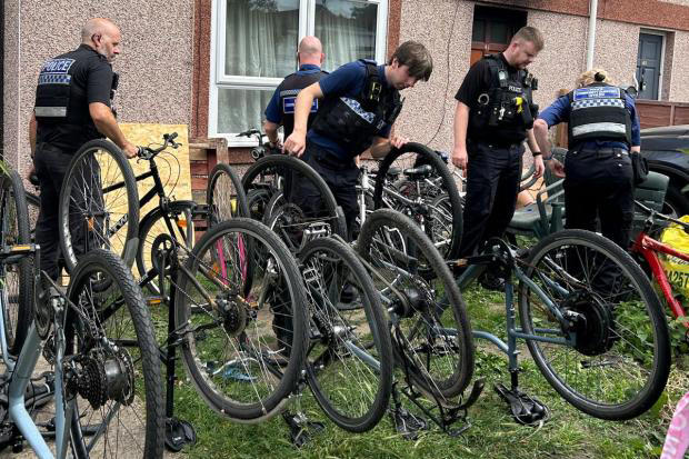 Police seize 19 stolen bikes after house raid following hospital theft