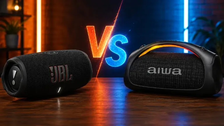 Duelo de bocinas entre la JBL Charge 6 vs Aiwa Boombox de 110 W, ¿Cuál ...