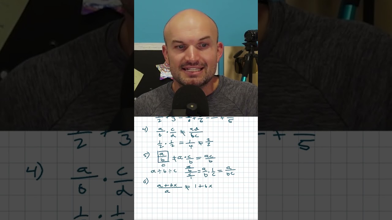 How to simplify (a+bx)/a correctly #algebra #mathhelp