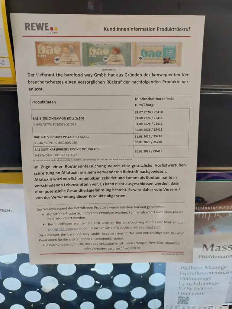 Snack-Rückruf: BILLA, BIPA und dm raten vom Verzehr dieser Produkte ab
