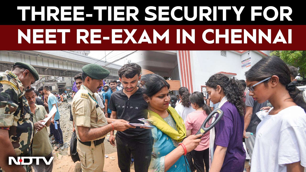 NEET re-exam | Three-tier security in place for NEET re-exam in Chennai