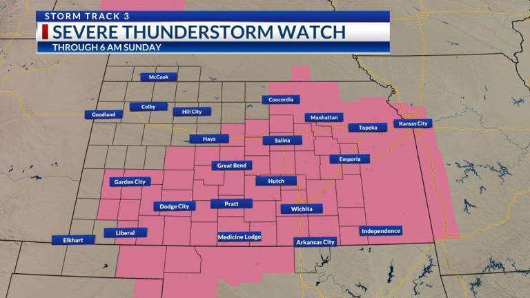 Storms moving across Kansas leave damage in their wake