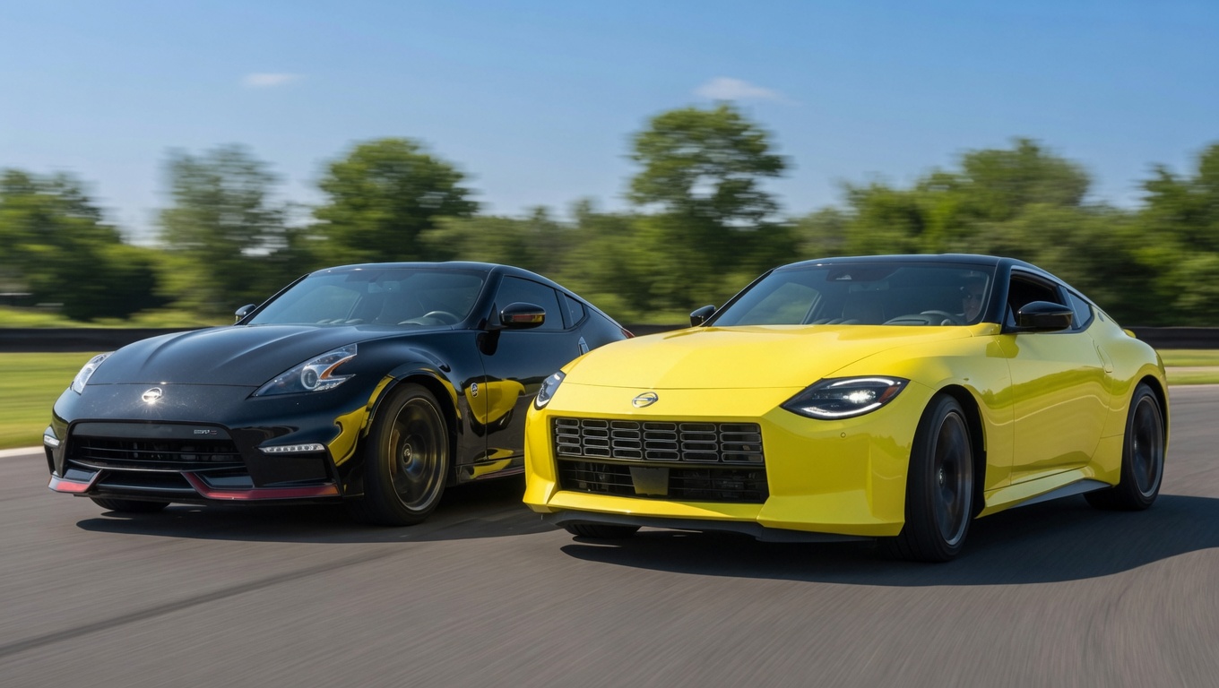 New Nissan Z takes on the 370Z NISMO in a drag race