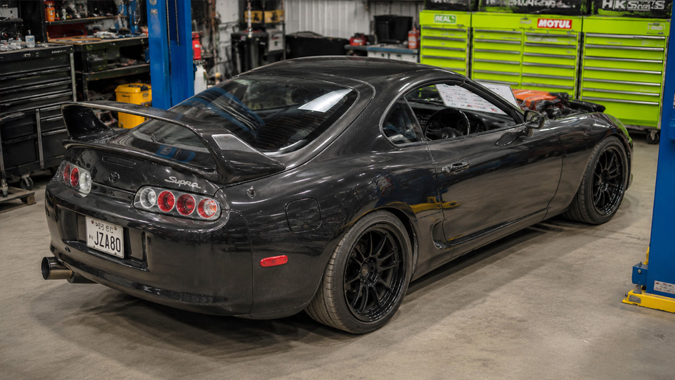 This Supra gets a huge engine swap