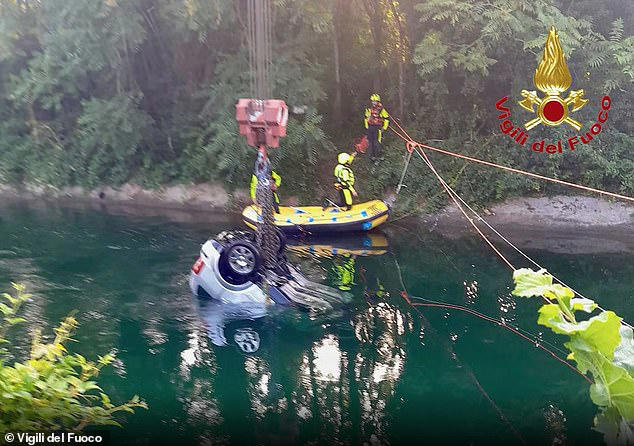 Three teenagers have died after a 'drunk driver' carrying nine people in his car crashed into a canal in Milan