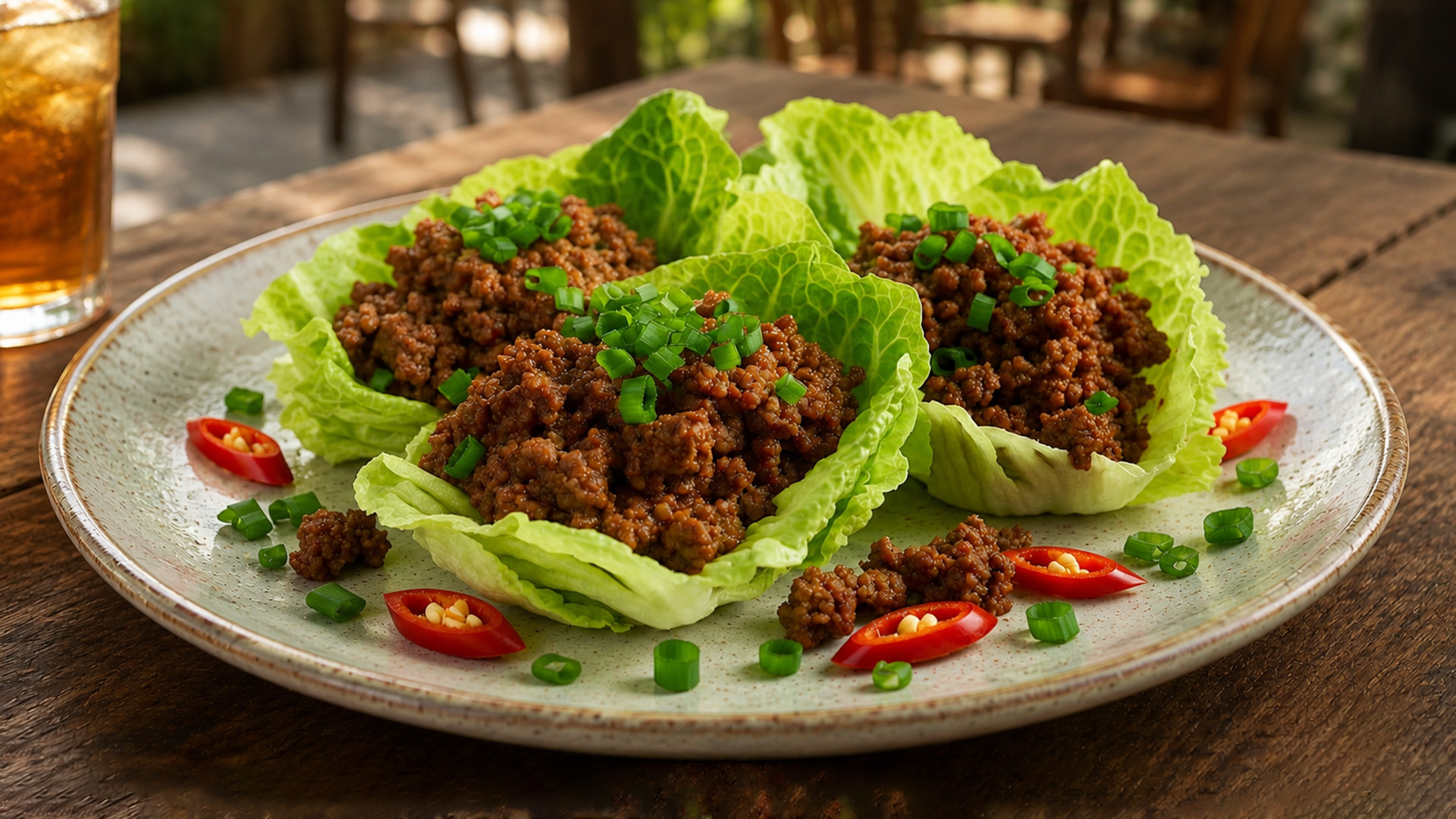 What makes beef lettuce wraps taste so fresh