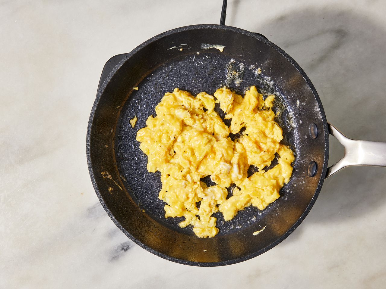 Scrambled Eggs cooking in a pan