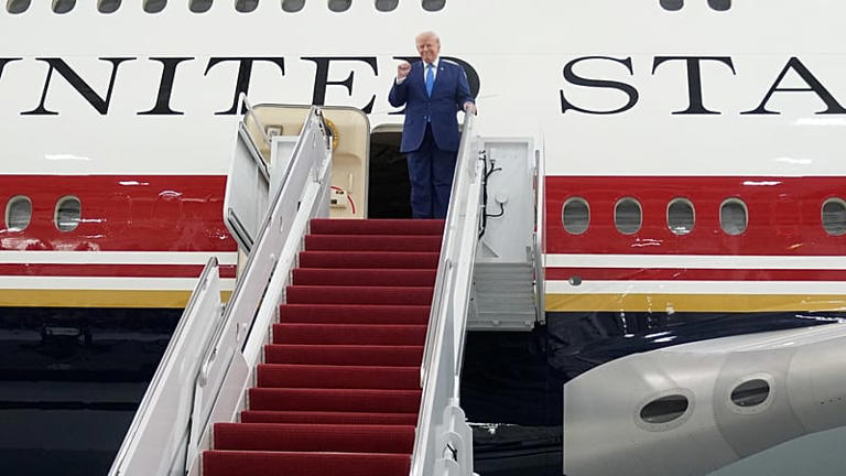 ‘A flying White House’: President Trump unveils the new Air Force One
