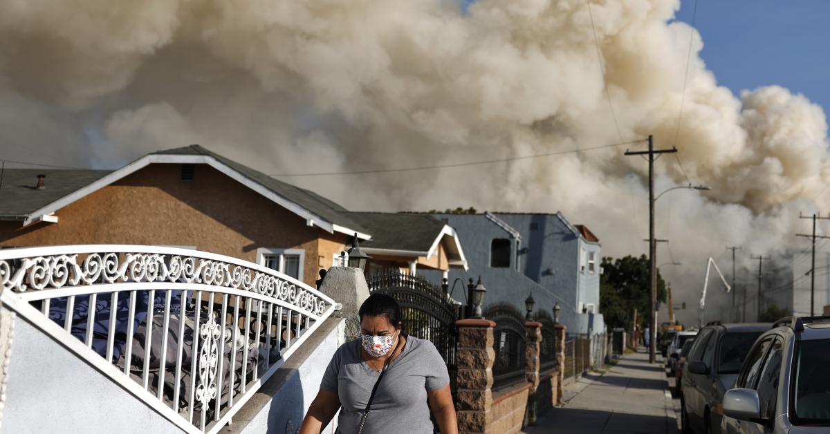 California Gov Newsom declares state of emergency as LA warehouse fire ...