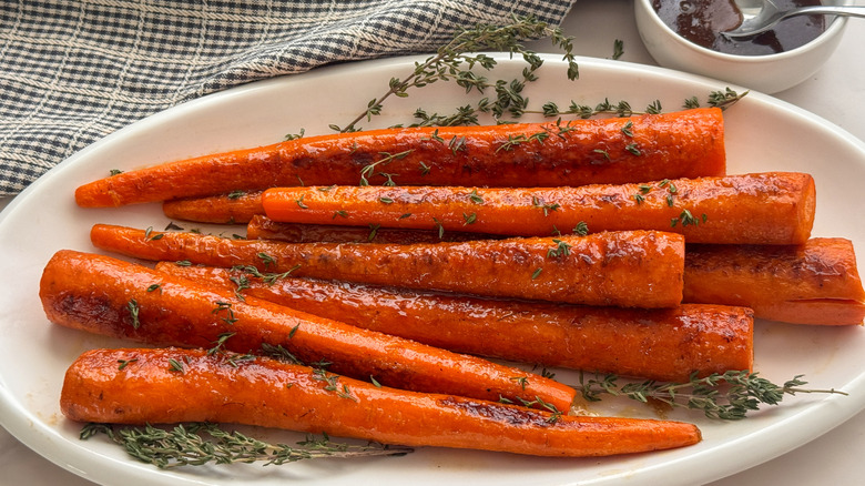 Bourbon glazed grilled carrots recipe