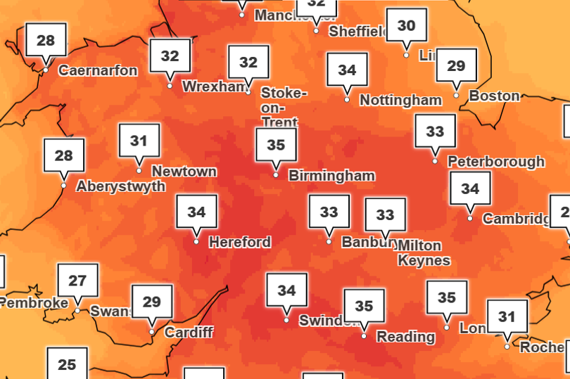 What temperature is it too hot to work under UK laws as 38C heatwave ...