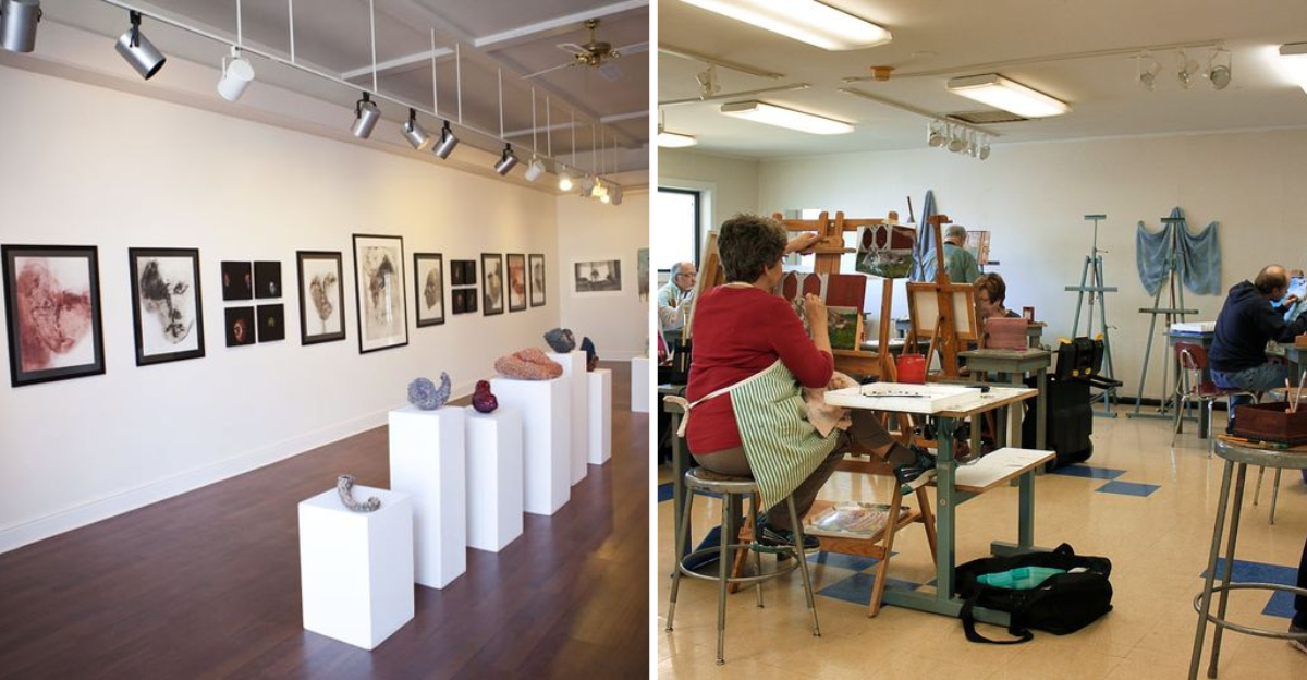 This Oklahoma art center doubles as a working pottery studio filled ...