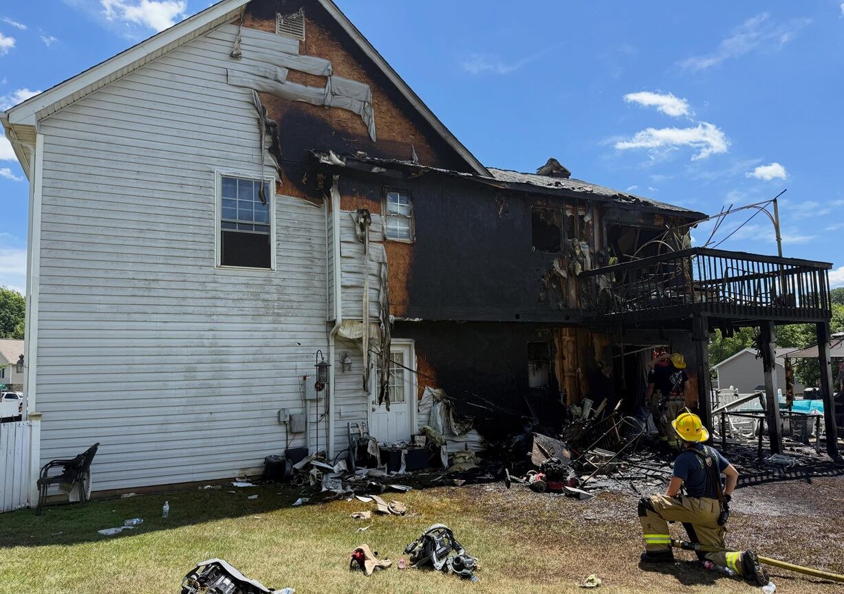 Two people, one dog displaced by Roanoke County house fire