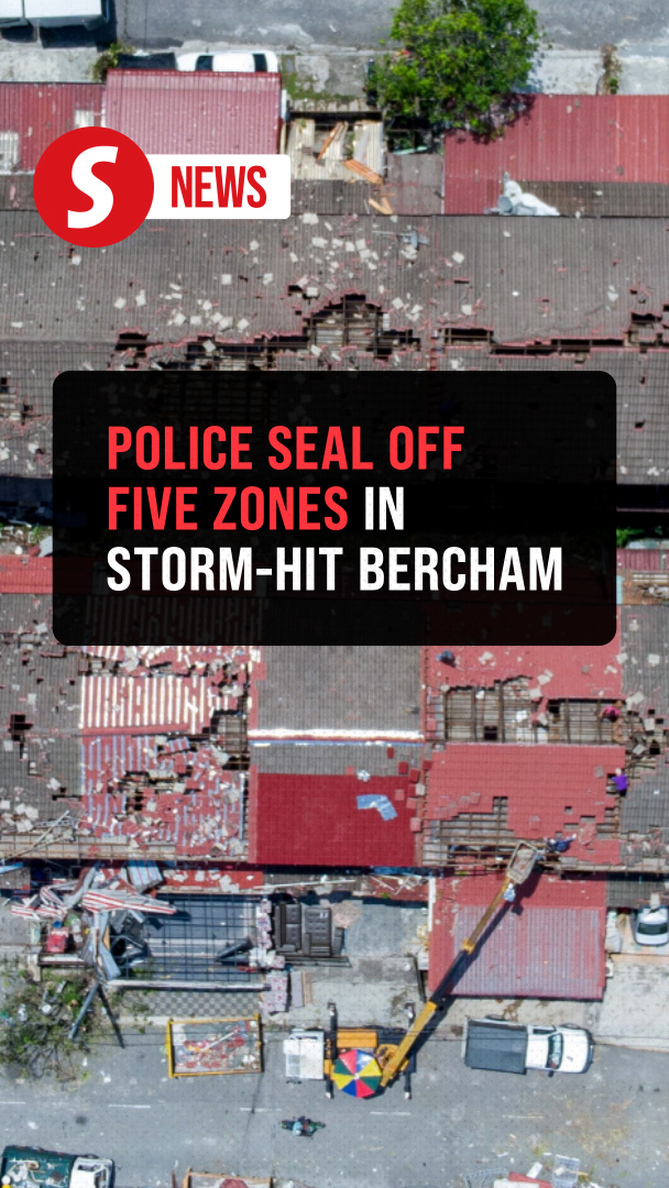 Police seal off storm-hit areas in Bercham, movement restricted