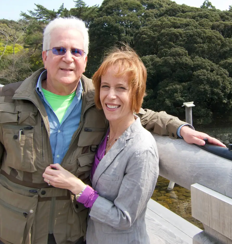 The author with her father in Japan. (Photo: Courtesy of Jennifer Obel)